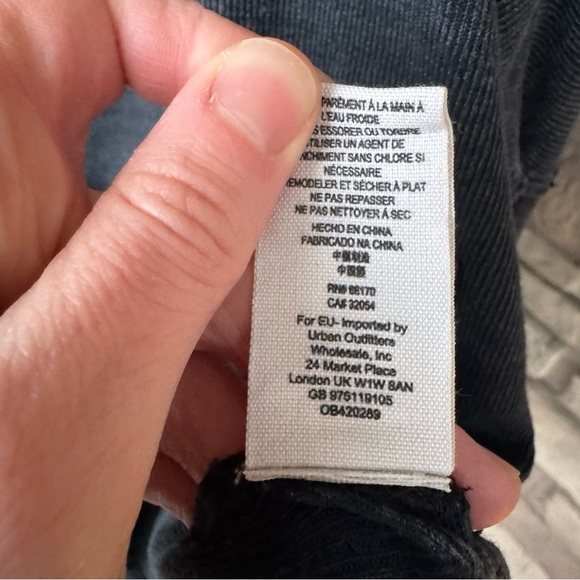 Free People We the Free Oversized Mineral Washed Henley Tee Shirt - Picture 4 of 6